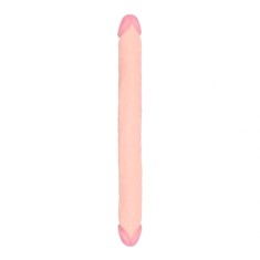 Dildo Dublu Realist, PVC, Natural, 46 cm