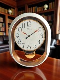 Ceas de perete alb cu pendul silențios 46 cm