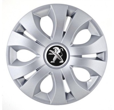 Set 4 capace roti Top Gray pentru gama Peugeot, R17 foto