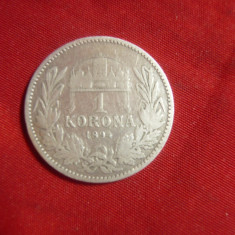 Moneda 1 Koroana 1894 Franz Josef Ungaria,argint ,cal. Buna