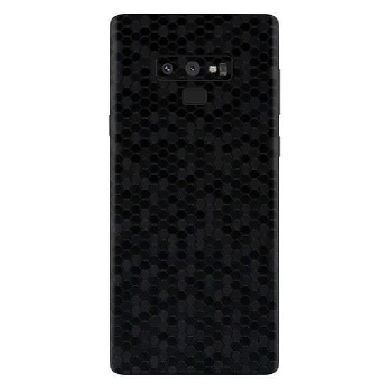 Set Folii Skin Acoperire 360 Compatibile cu Samsung Galaxy Note 9 - ApcGsm Wraps HoneyComb Black