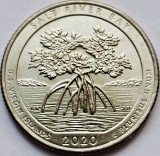 Monedă 25 cents / quarter 2020 USA, US Virgin Islands,Salt River Bay, unc, lit.P