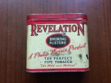 revelation smoking mixture tabacco philip morris cutie din tabla veche tutun pentru pipa austria tabak werke ag