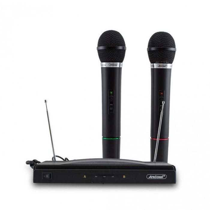 Set 2 microfoane wireless karaoke, MIC590