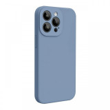 Lemontti Husa Liquid Silicon MagCharge iPhone 15 Pro Max Gri (protectie 360&deg;, material fin, captusit cu microfibra)
