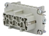 Conector HDC Inserturi Contact Mamă 10P+PE