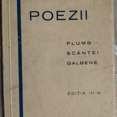 GH. BACOVIA - POEZII: PLUMB - SCANTEI GALBENE. (Editia a III-a, "Ancora", 1929)