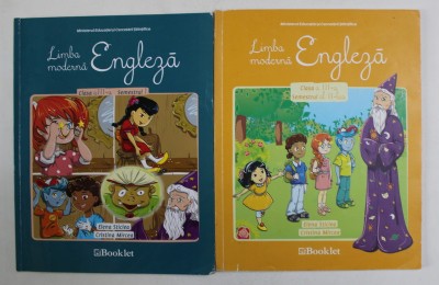 LIMBA MODERNA - ENGLEZA - CLASA A - III -A , SEMESTRELE I - II , 2 VOLUME de ELENA STICLEA si CRISTINA MIRCEA , 2015, CONTIN CD - URI * foto