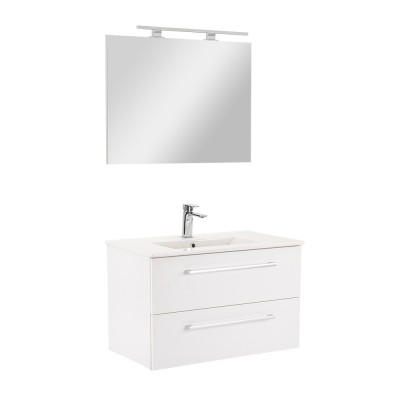 Mobilier complet de baie Vario Clam 80 alb-alb foto