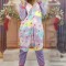 PJM133-1189 Pijama pufoasa intreaga cu model Star Panda