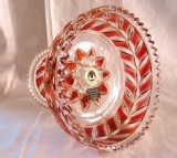 BOMBONIERA / BOL CRISTAL COLORAT WALTHER GERMANIA 14 CM