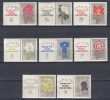 ROMANIA 1957 LP 432 a FLORA CARPATINA SERIA CU VINIETE MNH, Nestampilat