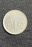 Moneda 50 centimes 1923 Belgia