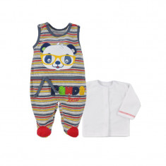 Compleu 2 piese salopeta si bluza pentru bebelusi Koala Panda 04-538RO, Multicolor foto