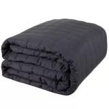 Patura ponderata, greutate 6 kg, husa transport cu fermoar si maner, bumbac, 1,5x2 m, gri