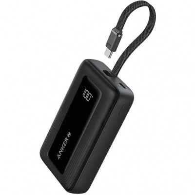 Baterie Externa Anker Zolo, 10000mAh, 30W, QC + PD, 1 x USB-A - 2 x USB-C, Neagra foto