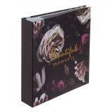 Album Foto, Beautiful Moments, Copertă Florală Neagră, 22x22 cm, 200 Poze
