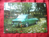 Ilustrata Reclama - Dacia 1300 cu sigla UAP pe verso Uzina Automobile Pitesti