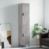 vidaXL Dulap &icirc;nalt, gri sonoma, 34,5x34x180 cm, lemn prelucrat