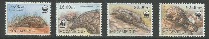MOZAMBIC 2013 WWF FAUNA PROTEJATA PANGOLINI