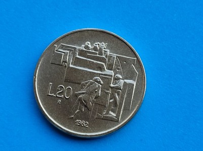 20 Lire 1982 San Marino-Rar foto