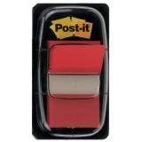 Index Clasic autoadeziv Post-It&reg; 3M rosu