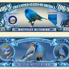 !!! SUA = FANTASY NOTE (TJ6) = NEVADA , MOUNTAIN BLUEBIRD - 2022 - UNC