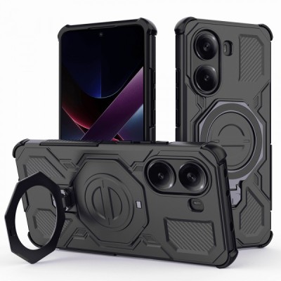 Husa pentru Xiaomi Poco X7 Pro, Techsuit, Carbon Shield Pro, Neagra foto