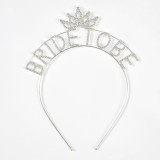 Bentita argintie Bride to be