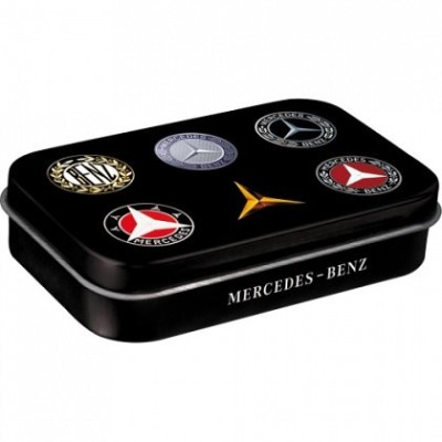 Cutie metalica cu bomboane - Mercedes-Benz - Logo Evolution XL foto
