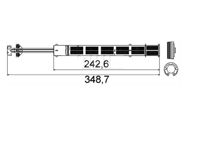 Filtru uscator aer conditionat Mahle, VOLKSWAGEN PASSAT (B6/B7), 2005-2015; PASSAT CC, 2008-2012, 30x350 mm, cartus uscator