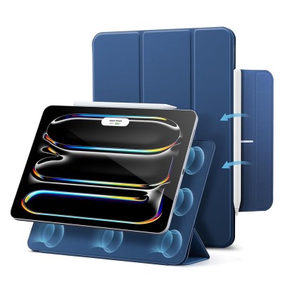 Husa iPad Pro 13 (2024) ESR Rebound Magnetic, albastru foto