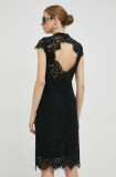 Ivy Oak rochie culoarea negru, mini, mulată IO1100X7044
