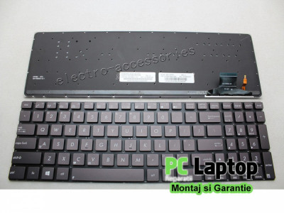 Tastatura Laptop Asus Zenbook U500VZ fara rama us iluminata foto