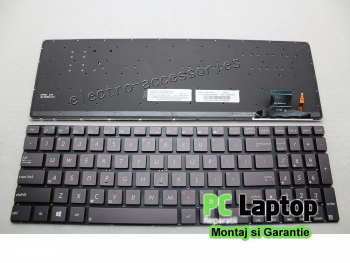 Tastatura Laptop Asus Zenbook U500VZ fara rama us iluminata