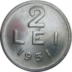 Romania, 2 lei 1951 * cod 14 foto