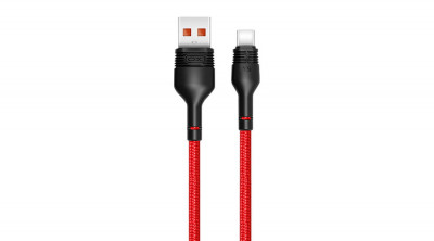 XO NB55 5A, cablu USB și USB-C de 1m (roșu) foto