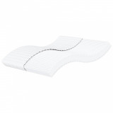 Saltea vidaXL Spuma Alb 160x200 cm Duritate H2/H3 Husa Tricotata Respirabila Confort Somn Relaxare