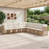 Cumpara ieftin Set de canapele de exterior 9-Locuri natural Poliester