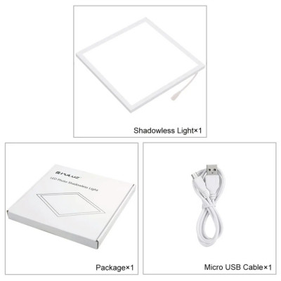 Lh Mini fotografie LED fără umbre Lumină scăzută 22,5 cm Lampă cu lumină fără um foto