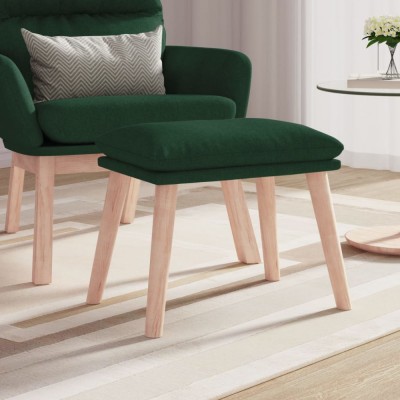 Taburet, verde &amp;icirc;nchis, 45x29,5x35 cm, material textil foto