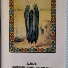 Cărticică religioasă Acatistul Sfintei Preacuvioase Maria Egipteanca