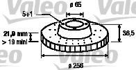 Disc frana VW POLO (9N) (2001 - 2012) VALEO 186603 foto