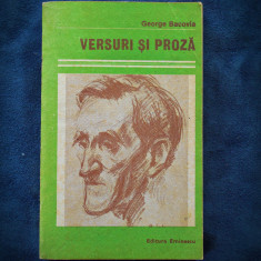 VERSURI SI PROZA - GEORGE BACOVIA