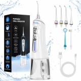 Irigator Oral Profesional pentru Dus Bucal, Sofia CONCEPT&reg;, 6 Trepte, IPX7, 2000mAh, 320 ML, White Pearl