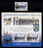 RO 2010, LP 1860+a ,&quot;Jandarmeria Romana - 160 ani&quot;, serie+colita 465 ,MNH