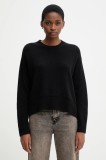 United Colors of Benetton pulover din amestec de l&acirc;nă culoarea negru, 1244D10BC