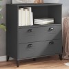 VidaXL Bibliotecă &bdquo;VIKEN&rdquo;, gri antracit, 80x40x90 cm, lemn prelucrat 374946