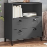 VidaXL Bibliotecă &bdquo;VIKEN&rdquo;, gri antracit, 80x40x90 cm, lemn prelucrat