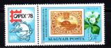 UNGARIA 1978, Flora, Fauna, serie neuzata, MNH